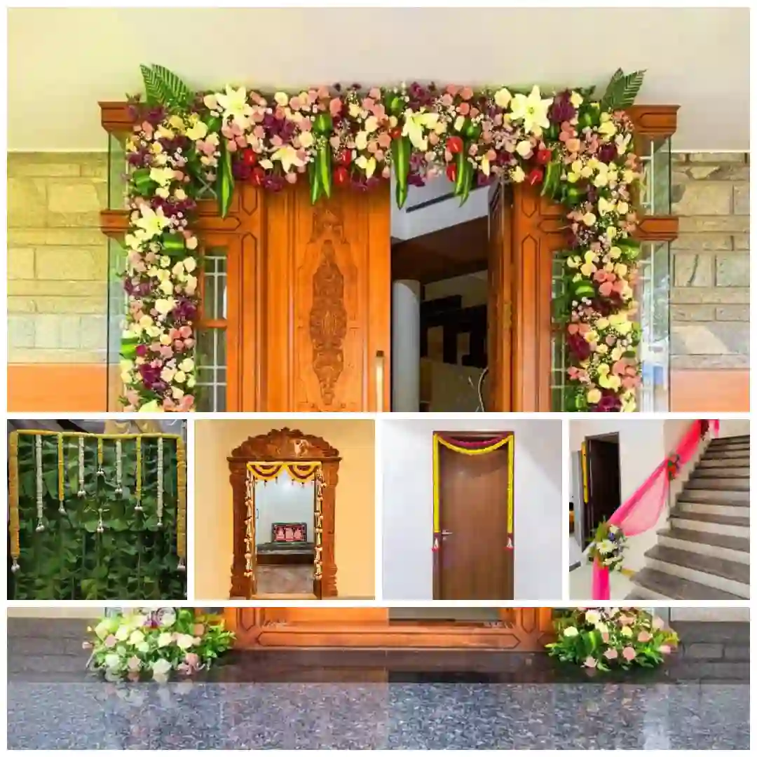 Housewarming Satyanarayana Swamy Vratham Decoration
